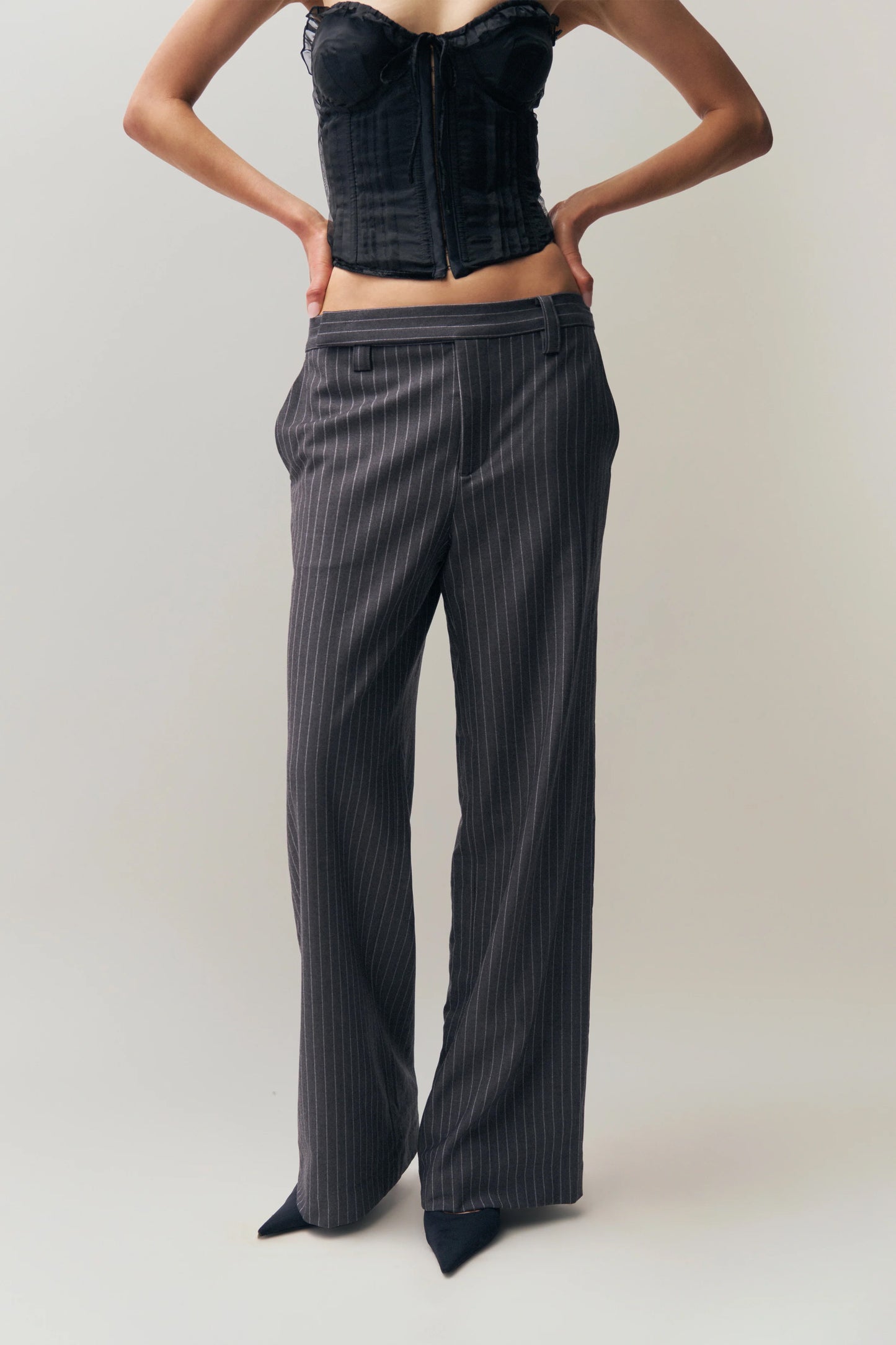 Guizio Raina Pinstripe Pants