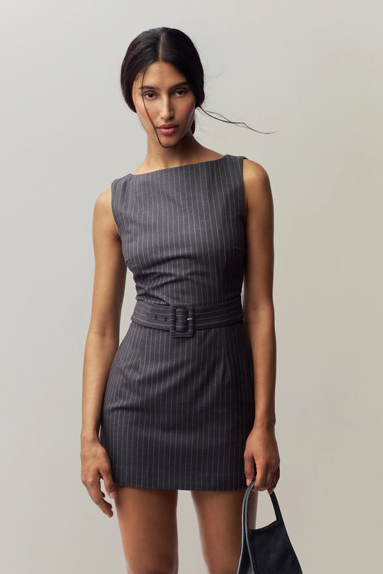 Guizio Via Pinstripe Dress