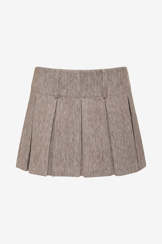 Rumored Ford Mini Skirt Oat Heathered Twill