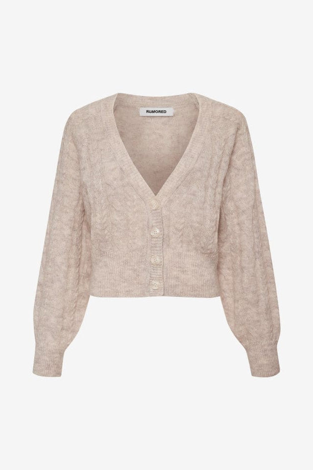 Rumored Frenchie Cardigan Cream Cable