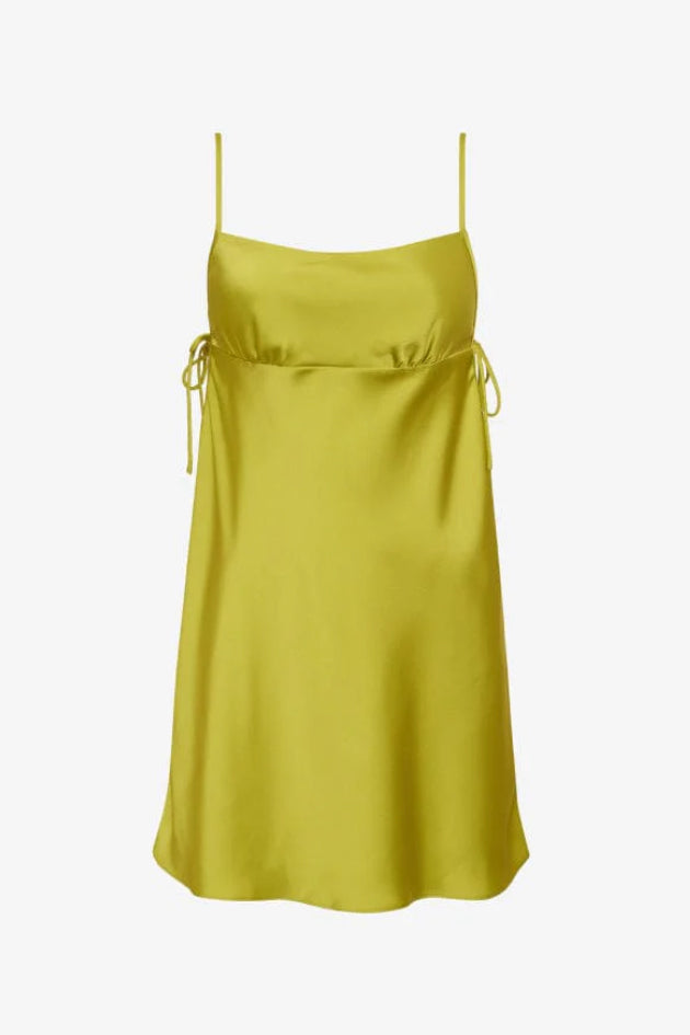 Rumored Meadow Mini Dress Citron