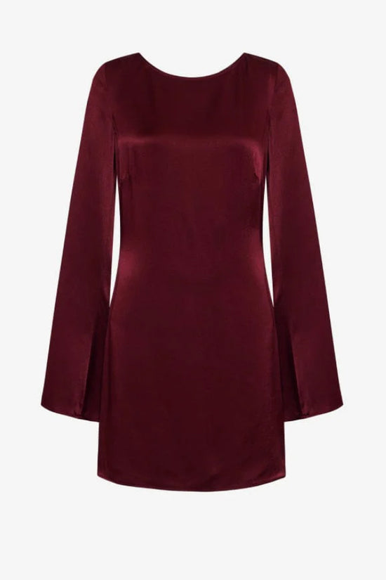 Rumored Sweet Talker Mini Dress Merlot