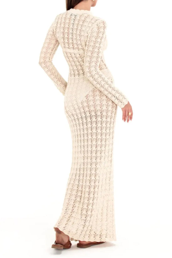 Rumored Ventura Crochet Maxi Dress