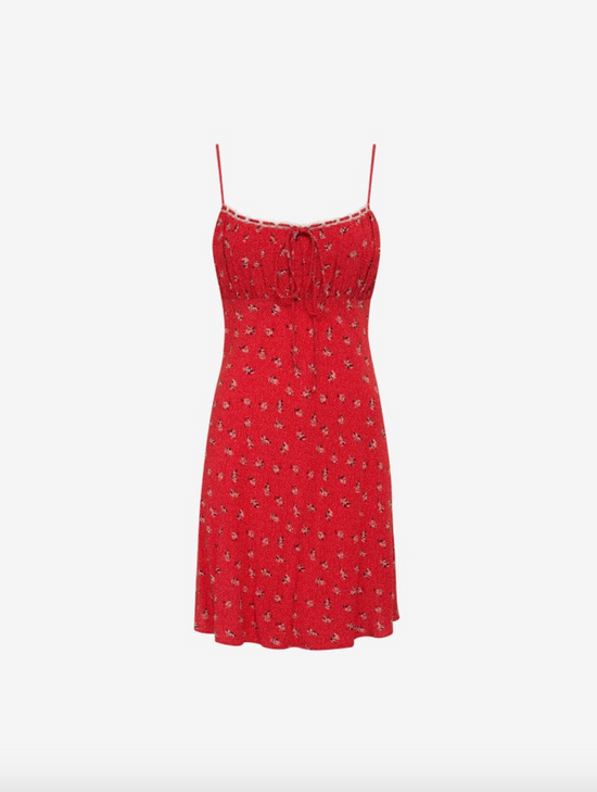 Rumored Suncoast Mini Dress Pinup Red