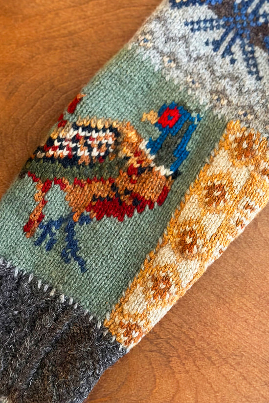 Vintage Ralph Lauren Handknit Patchwork Horse Sweater