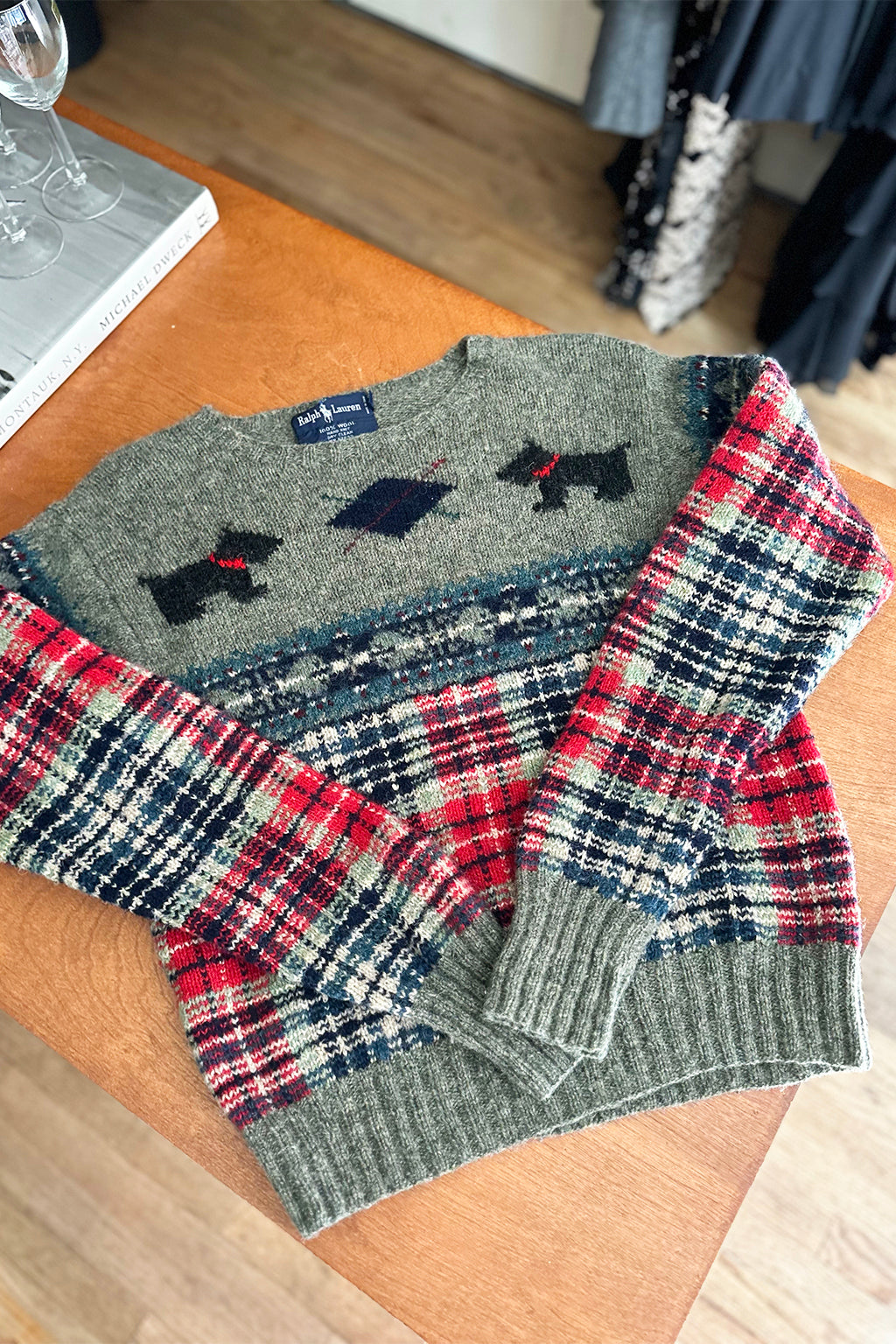 Vintage Ralph Lauren Wool Scottie Sweater