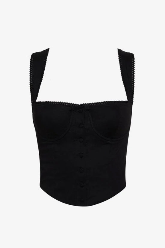 Rumored Antoinette Top Black