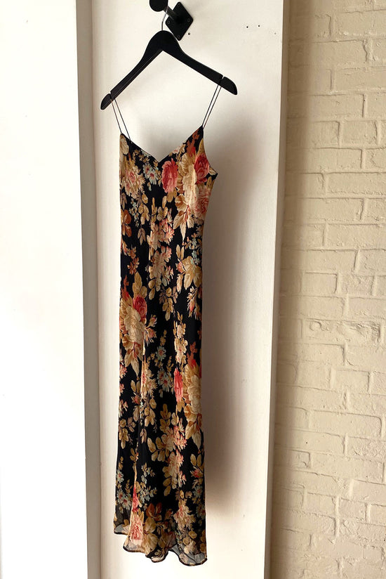 Vintage Ralph Lauren Silk Bias Floral Slip Dress – Aquelarre Shop