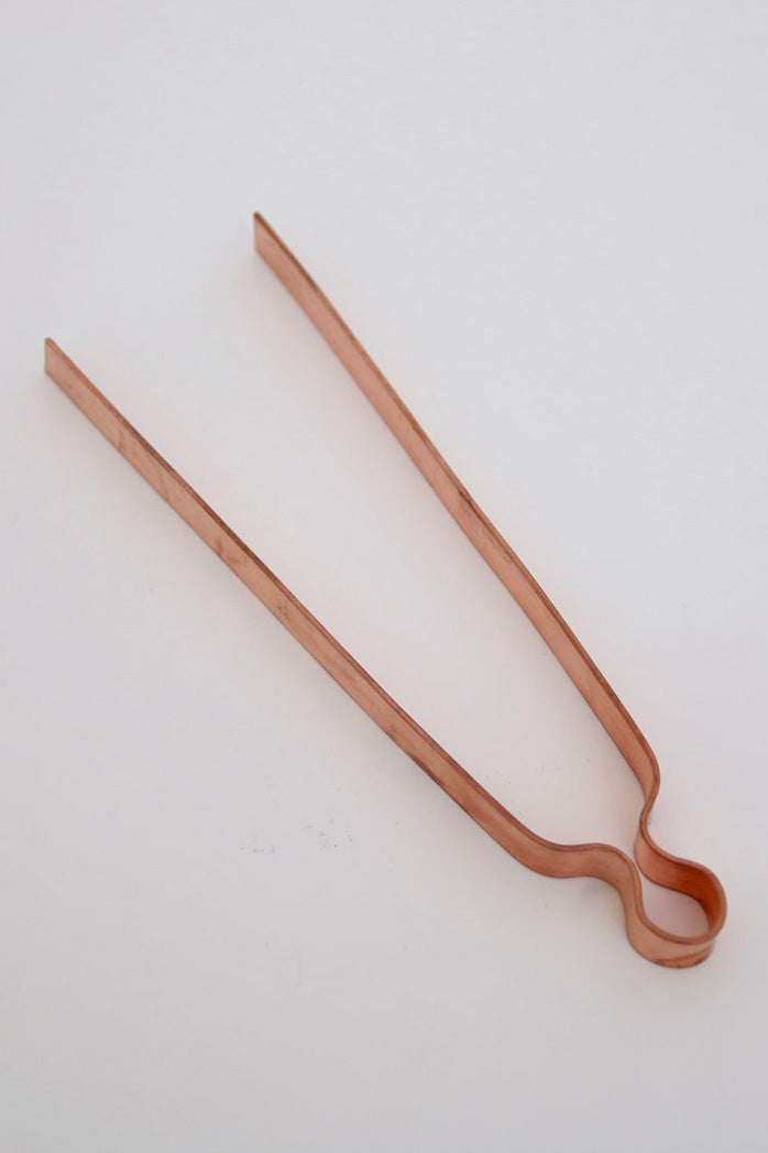 Incense utensil: 20cm copper charcoal tongs